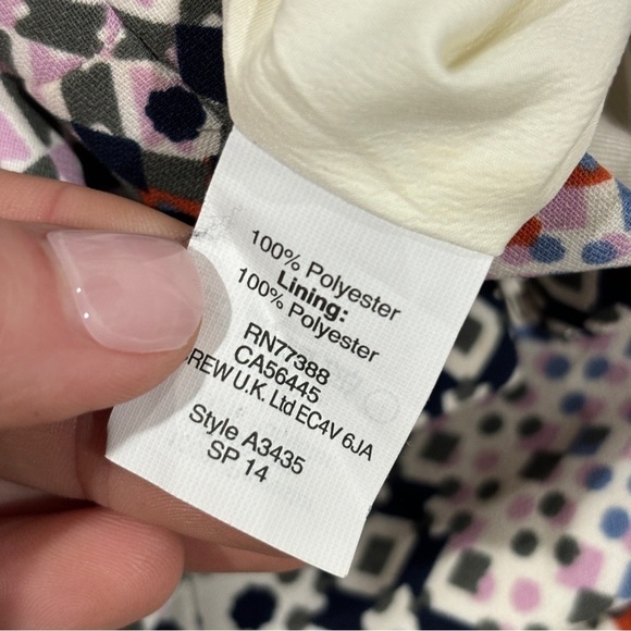 J CREW NET A PORTER DESIGNER GEOMETRIC PRINT MULTICOLOURED SKIRT Size 2 - Picture 10 of 13